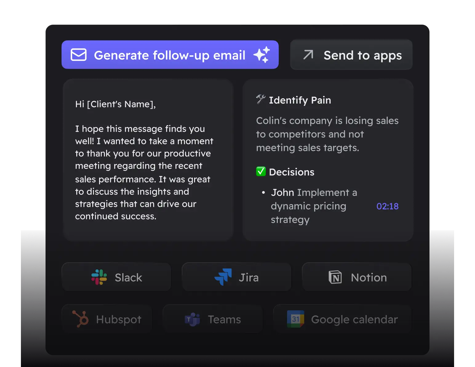 Overview - Never miss a follow-up