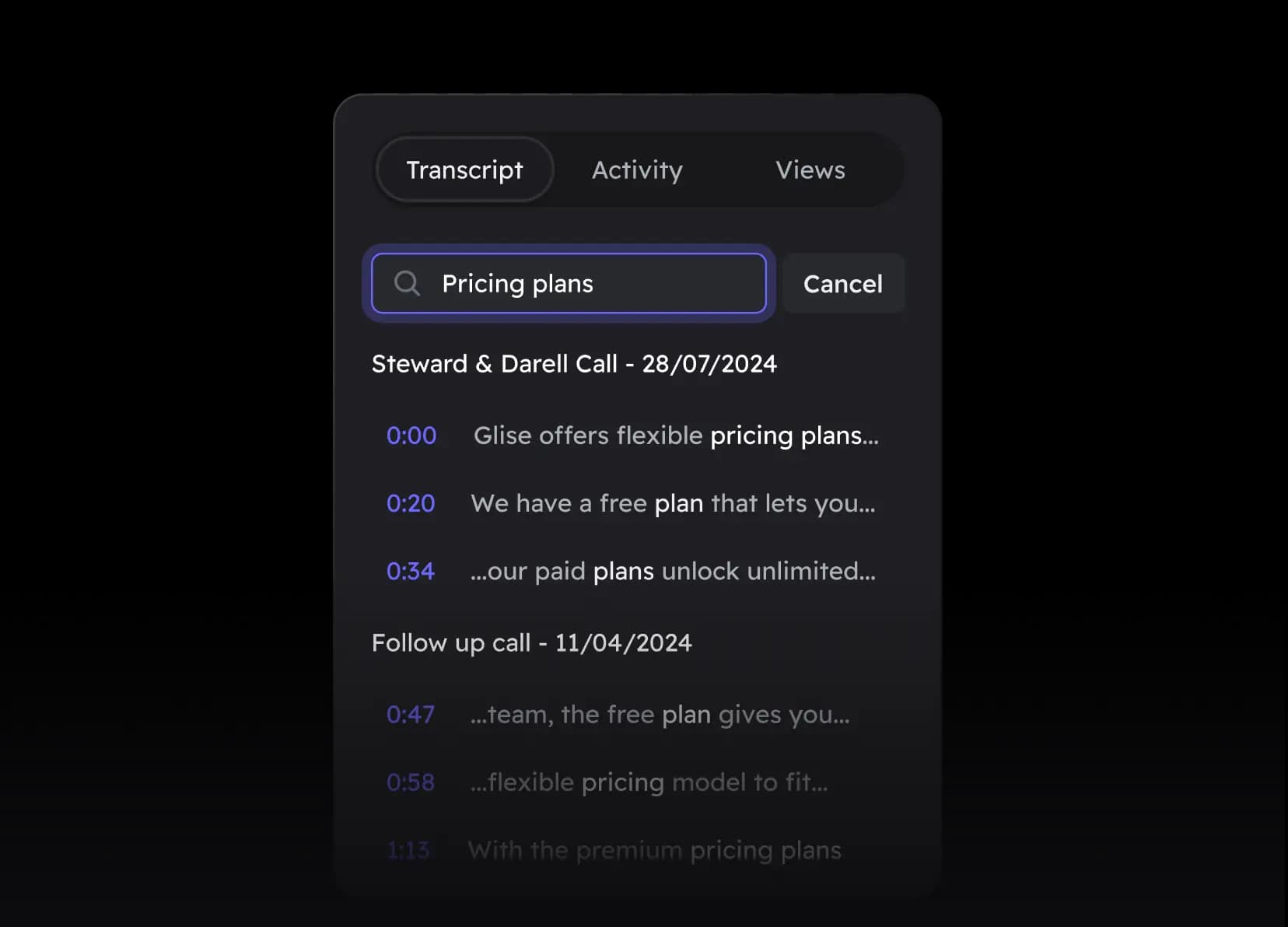 Overview - Actionable insights from conversations